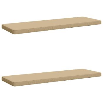 ARDEBO.de - 2-teilige Bankkissen VUGHT 2 stk. 100 % Polyester Beige