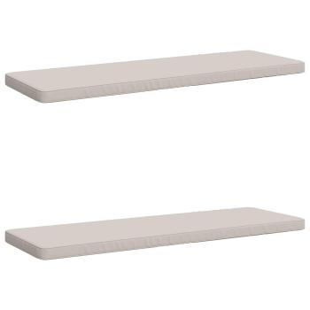2-teilige Bankkissen VUGHT 2 stk. 100 % Polyester Weiß