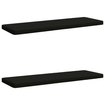 ARDEBO.de - 2-teilige Bankkissen VUGHT 2 stk. 100 % Polyester Schwarz