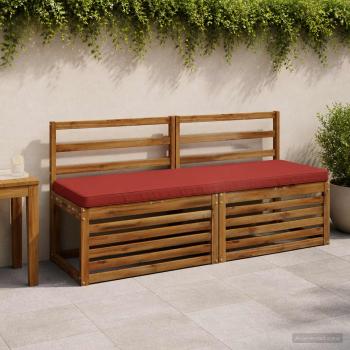 ARDEBO.de - 1-teiliges Bankkissen VUGHT 100 % Polyester Rot 160 x 50 x 5 cm