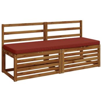 2-teilige Bankkissen VUGHT 2 stk. 100 % Polyester Rot