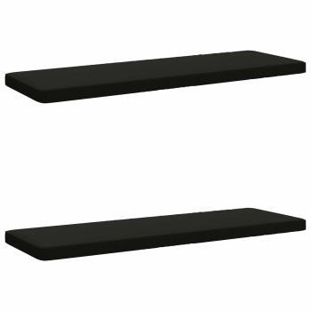 ARDEBO.de - 2-teilige Bankkissen VUGHT 2 stk. 100 % Polyester Schwarz