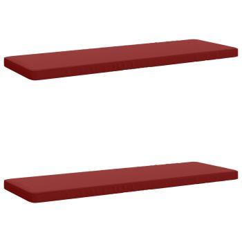 ARDEBO.de - 2-teilige Bankkissen VUGHT 2 stk. 100 % Polyester Weinrot