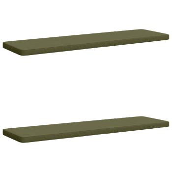 ARDEBO.de - 2-teilige Bankkissen VUGHT 2 stk. 100 % Polyester Olivgrün