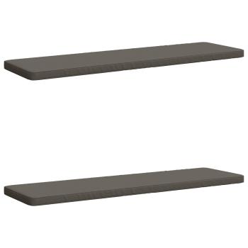 ARDEBO.de - 2-teilige Bankkissen VUGHT 2 stk. 100 % Polyester Grau