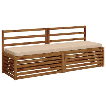2-teilige Bankkissen VUGHT 2 stk. 100 % Polyester Creme