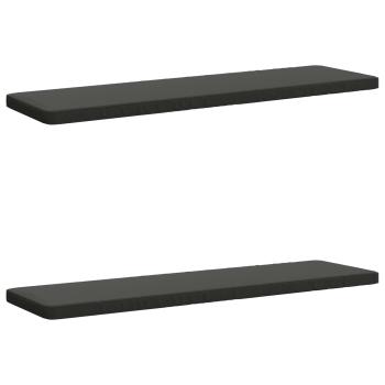 ARDEBO.de - 2-teilige Bankkissen VUGHT 2 stk. 100 % Polyester Anthrazit
