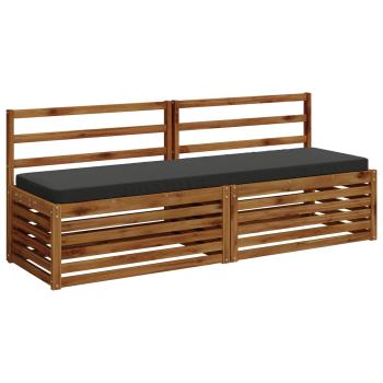 2-teilige Bankkissen VUGHT 2 stk. 100 % Polyester Anthrazit