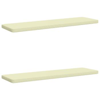 ARDEBO.de - 2-teilige Bankkissen VUGHT 2 stk. 100 % Polyester Creme