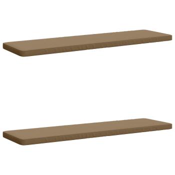 ARDEBO.de - 2-teilige Bankkissen VUGHT 2 stk. 100 % Polyester Taupe