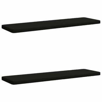 ARDEBO.de - 2-teilige Bankkissen VUGHT 2 stk. 100 % Polyester Schwarz