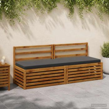 ARDEBO.de - 1-teiliges Bankkissen VUGHT 100 % Polyester Anthrazit