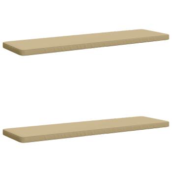ARDEBO.de - 2-teilige Bankkissen VUGHT 2 stk. 100 % Polyester Beige