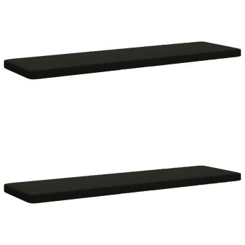 ARDEBO.de - 2-teilige Bankkissen VUGHT 2 stk. 100 % Polyester Schwarz