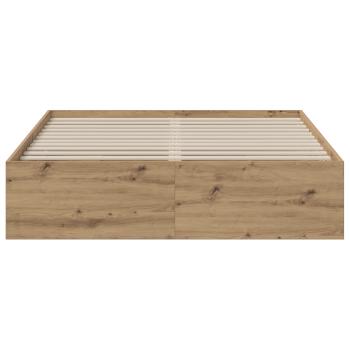 Bettgestell mit Stauraum Artisan-Eiche 120 x 200 cm