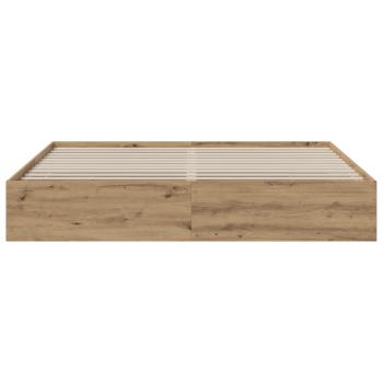 Bettgestell mit Stauraum Artisan-Eiche 180 x 200 cm