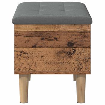 Aufbewahrungsbank mit Kissen Eichenholz 62 x 42 x 46 cm