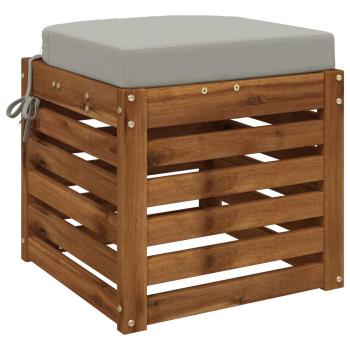 1-teiliges Sitzkissen SOEST 100 % Polyester Grau 40 x 40 x 7 cm