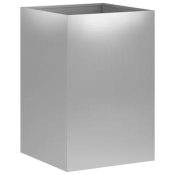 Garten-Pflanzgefäß Silber 40 x 40 x 60 cm Verzinkter Stahl