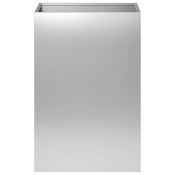 Garten-Pflanzgefäß Silber 40 x 40 x 60 cm Verzinkter Stahl