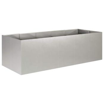 Garten-Pflanzgefäß Silber 200 x 80 x 60 cm Edelstahl
