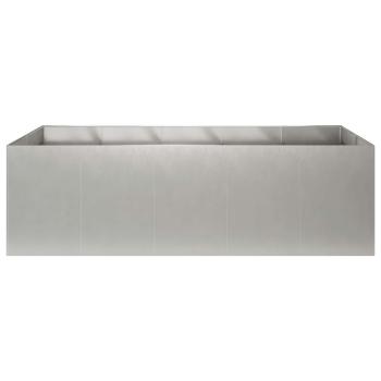 Garten-Pflanzgefäß Silber 200 x 80 x 60 cm Edelstahl