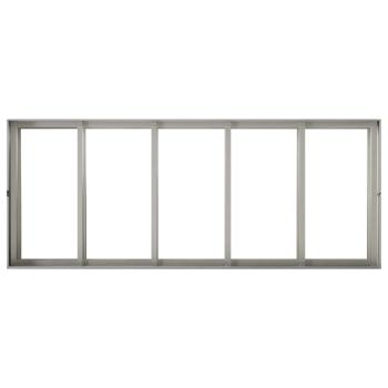 Garten-Pflanzgefäß Silber 200 x 80 x 60 cm Edelstahl
