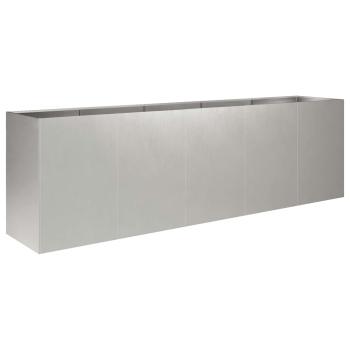 Garten-Pflanzgefäß Silber 200 x 40 x 60 cm Edelstahl