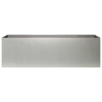 Garten-Pflanzgefäß Silber 200 x 40 x 60 cm Edelstahl