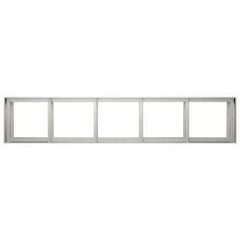 Garten-Pflanzgefäß Silber 200 x 40 x 60 cm Edelstahl
