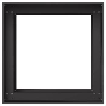 Garten-Pflanzgefäß Schwarz 40 x 40 x 60 cm Kaltgewalzter Stahl