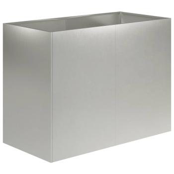 Garten-Pflanzgefäß Silber 80 x 40 x 60 cm Edelstahl