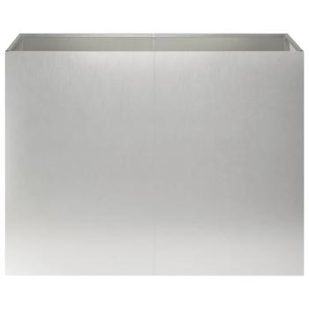 Garten-Pflanzgefäß Silber 80 x 40 x 60 cm Edelstahl