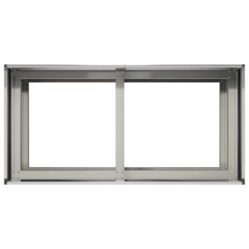 Garten-Pflanzgefäß Silber 80 x 40 x 60 cm Edelstahl