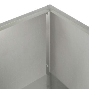 Garten-Pflanzgefäß Silber 80 x 40 x 60 cm Edelstahl