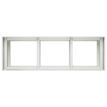 Garten-Pflanzgefäß Weiß 120 x 40 x 60 cm Kaltgewalzter Stahl