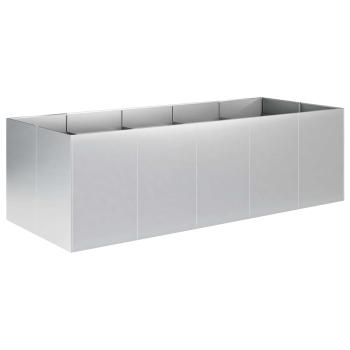 Garten-Pflanzgefäß Silber 200 x 80 x 60 cm Verzinkter Stahl