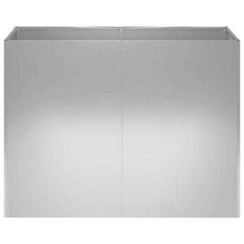 Garten-Pflanzgefäß Silber 80 x 40 x 60 cm Verzinkter Stahl