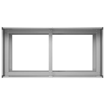 Garten-Pflanzgefäß Silber 80 x 40 x 60 cm Verzinkter Stahl