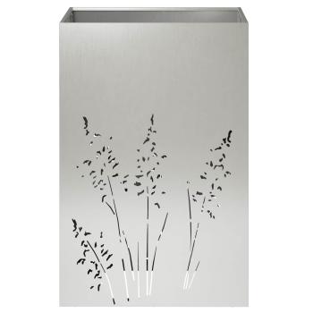Garten-Pflanzgefäß Silber 50 x 50 x 75 cm Edelstahl