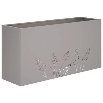 Garten-Pflanzgefäß 2 Stk. Rostoptik 100 x 30 x 49 cm