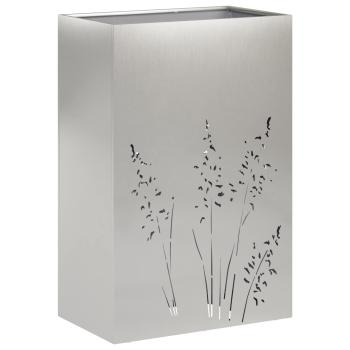 Garten-Pflanzgefäß 2 Stk. Silber 50 x 30 x 75 cm Edelstahl