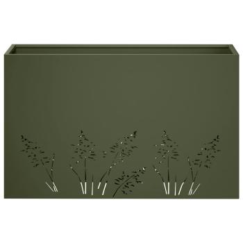 Garten-Pflanzgefäß 2 Stk. Olivgrün 80 x 30 x 49 cm