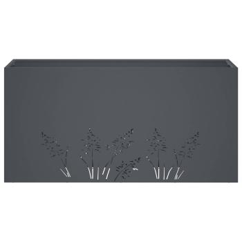 Garten-Pflanzgefäß Anthrazit 100 x 30 x 49 cm