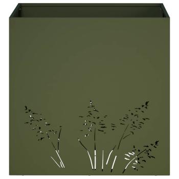 Garten-Pflanzgefäß 2 Stk. Olivgrün 50 x 50 x 49 cm
