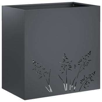 Garten-Pflanzgefäß Anthrazit 50 x 30 x 49 cm