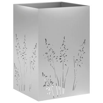 Garten-Pflanzgefäß Silber 50 x 50 x 75 cm Verzinkter Stahl