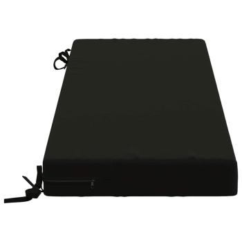 2-teilige Bankkissen SOEST 2 stk. 100 % Polyester Schwarz