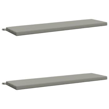 2-teilige Bankkissen SOEST 100 % Polyester Grau 160 x 40 x 5 cm