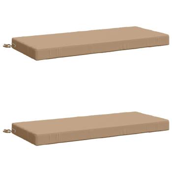2-teilige Bankkissen SOEST 2 stk. 100 % Polyester Sand